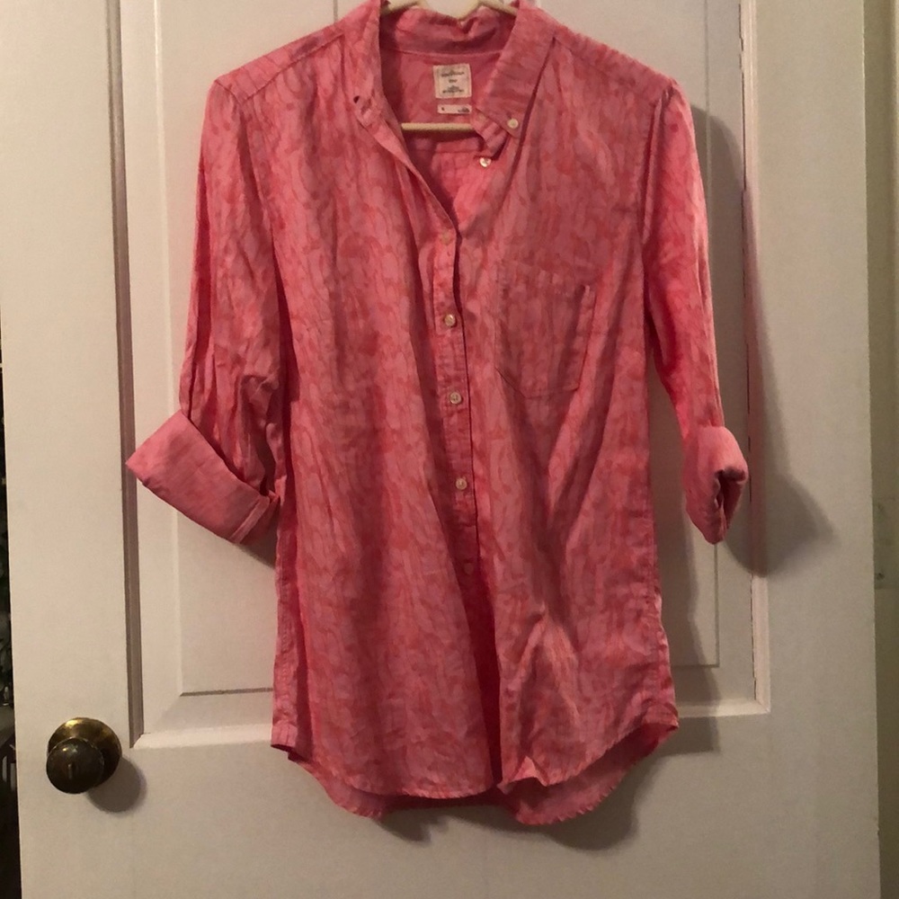 EUC Gap Pink Penguins Shirt
